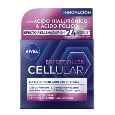 Nivea Cellular Filler HialurÃ³nico y FÃ³lico Crema Noche 50ml