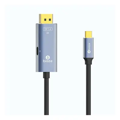 Type C to Displayport Cable with 100WPD Charging Version 1.4 8K/144HZ to DP Cable 1.5M