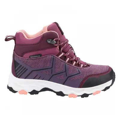 Coaley | Purple | Kids Lace-up Walking Ankle Boots