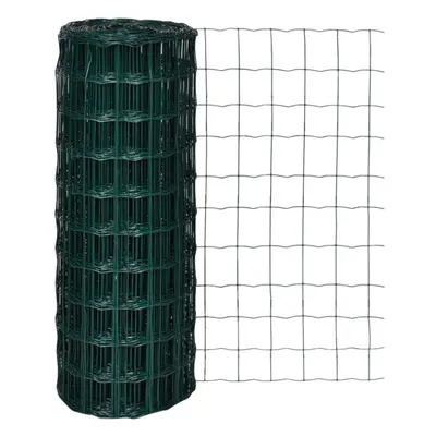 vidaXL Euro Fence 10x1m with Mesh Outdoor Garden Farm Screen Panel Enclosure