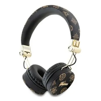 Guess 4G Peony Script Round Shape ENC Bluetooth On Ear Headphones Black - GUBH70EPOSMK