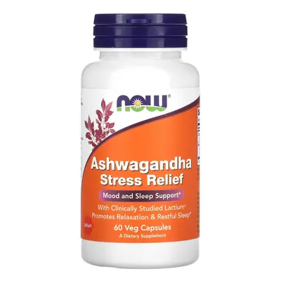 NOW Foods, Ashwagandha Stress Relief, Veg Capsules