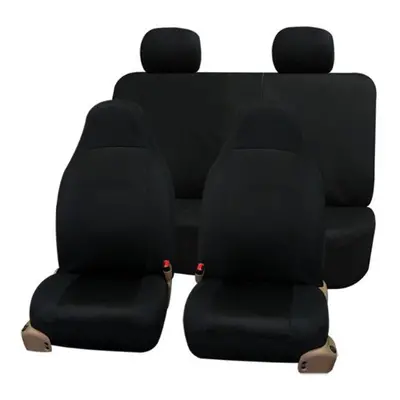 FH Group Full Set Car Seat Covers Black 3D Air Mesh - Universal Fit Au