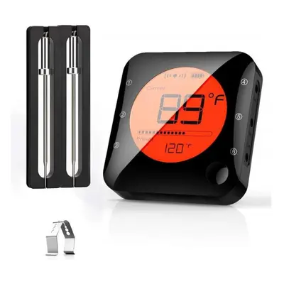 (black, Probes) Bluetooth Meat Food Thermometer Wireless Digital Grill Kitchen Thermometer With 