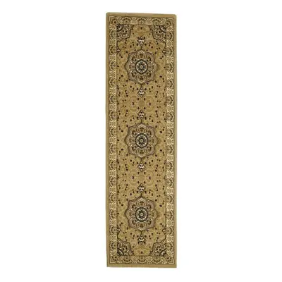 (67x240cm (Runner) ) Heritage Hallway Runners in Beige Traditional Soft Powerloomed Mats