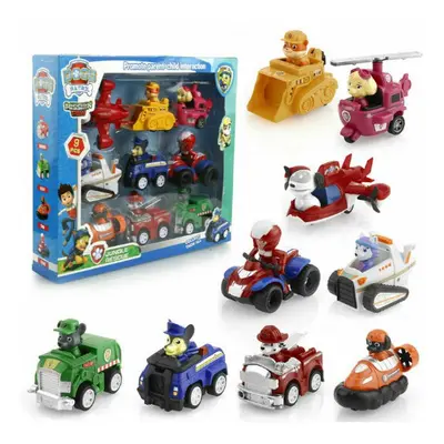 (9PCS) PAW Patrol Pull Back Car Set Patrol Car Racer Toy