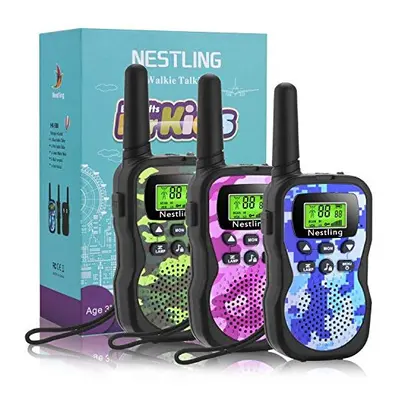 Nestling Walkie Talkie for Children Long Range km, Channels Two-Way Radio VOX Call Tones, Lockab