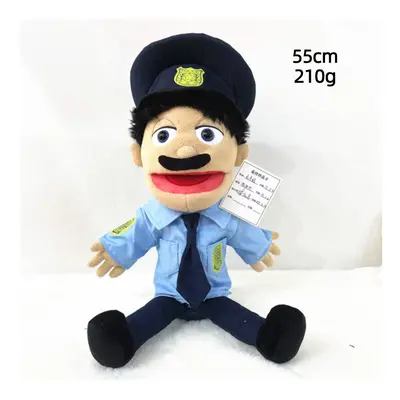 (Police Guy) Jeffy Puppet Plush Toy Doll Soft Stuffed Hand Puppet Zombies with multiple characte