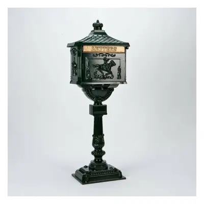 (Green) Post Mail Letter Box Freestanding Victorian Style