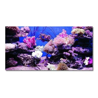 (122*76cm) Coral HD Aquarium Background Poster Fish Tank Decorations Landscape Self