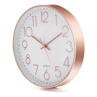 12'' Morden Wall Clock Non-ticking Wall Clock For Office/Living Room/Bedroom Decor