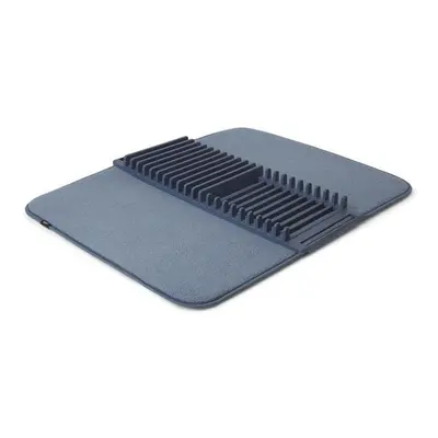 Umbra 24 x in. Udry Dish Drying Rack & Microfiber Dish Mat, Denim