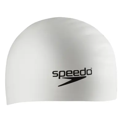 Speedo Unisex-Adult Swim Cap Silicone Long Hair White One Size