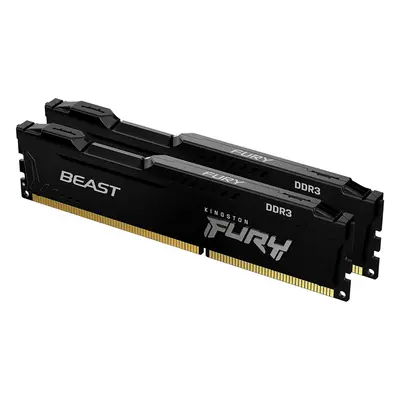 Kingston FURY Beast Black GB (2 x GB) 1600MHz DDR3 CL10 Desktop Memory Kit of KF316C10BBK2/16