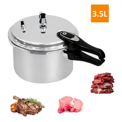 3L Pressure Cooker Induction Hob Aluminium Kitchen Cookware Home Industrial