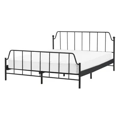 Bed Metal MAURESSAC x cm (EU King Size) Black