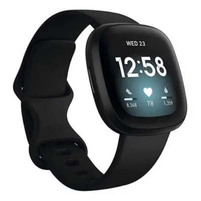 Smartwatch Fitbit Versa dial black 40mm strap silicone sports GPS watch