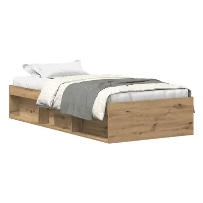 (artisan oak, x cm) vidaXL Bed Frame Bedroom Mattress Foundation Guest Room Bedstead Bed Base