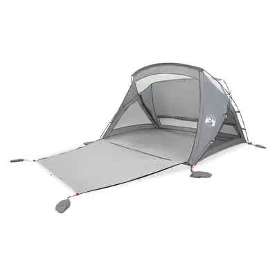 (grey) vidaXL Beach Tent 2-Person Grey Waterproof tent garden tent outdoor shelter