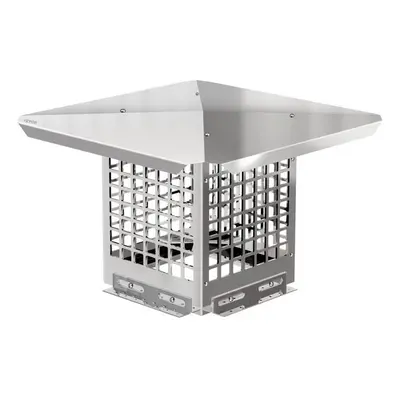 Vevor YCZ8X87E6JW70W2HLV0 x in. Stainless Steel Fireplace Chimney Cover, Silver