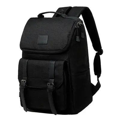 (Black) Travel Backpack Laptop Computer Bag Schoolbag Oxford Cloth Man Momen Shoulders Storage B