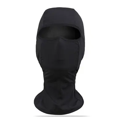 (Black) Ice Silk Bike Bicycle Cycling Face Mask Anti UV Breathable Men Women Outdoor Headwear