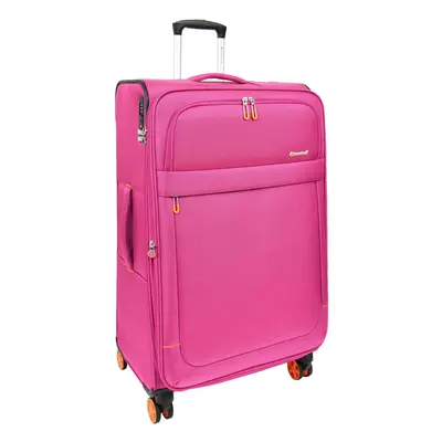 (Pink, Large Size 28") Wheel Soft Suitcases Lightweight Expandable Luggage TSA Lock Travel Bags 