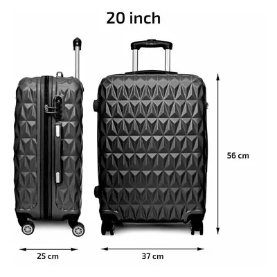 (20'' Suitcase Cabin Carry On Hand Luggage Wheels Hard Shell Travel ABS Case Small) 20'' Suitcas