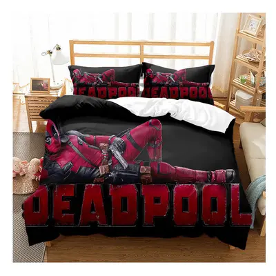 (Style 01, Double) Deadpool Single Double King Duvet Cover Cartoon