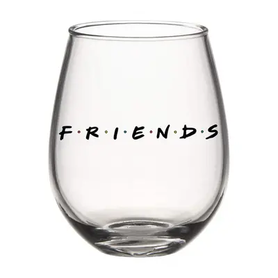 Friends Stemless Oz Wine Glass