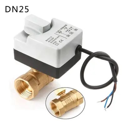 (DN25) Ac220v Way Wires Motorized Ball Valve Electric Actuator With Manual Switch