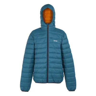 (XL, Moroccan Blue/Fox) Regatta Mens Marizion Baffled Hooded Padded Jacket