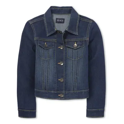 The Children's Place girls Basic Denim outerwear jackets Dk Stone Large US