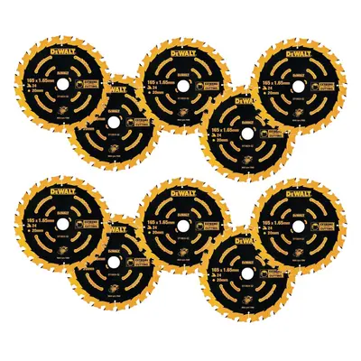 10 x Dewalt DT10624 Circular Saw Blades x x 24T Extreme Framing DCS391