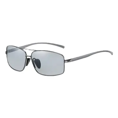 (Grey) Unisex Sunglasses Photochromic Polarized Chamen Driving Sports