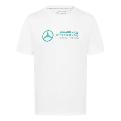 (XL) Mercedes Mens Large Logo Tee (White)