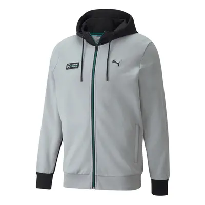 (M) Mercedes MAPF1 Hooded Sweat Jacket (Silver)