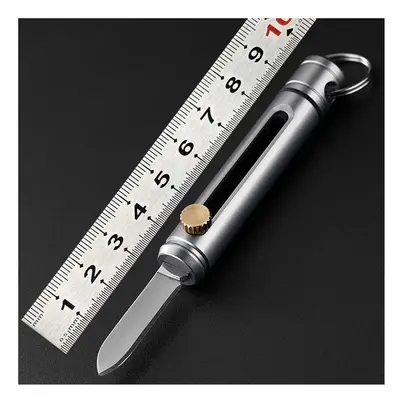 98mm Aviation Aluminum Alloy Mini Folding Knife Tactical Portable Survival Tool With Keychain