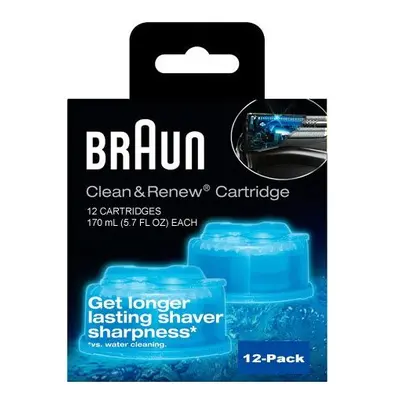 Braun Syncro Shaver System Clean & Renew Refills (12 size)