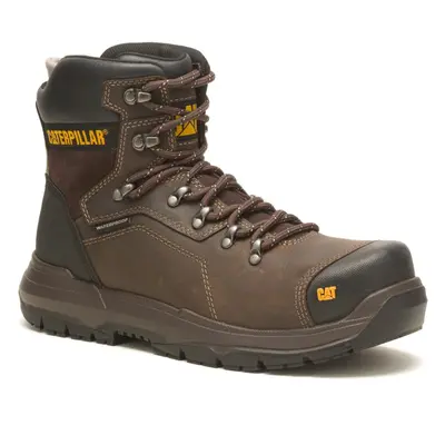 (Brown, (Adults')) Caterpillar Diagnostic 2.0 Leather Coffee Safety Boots