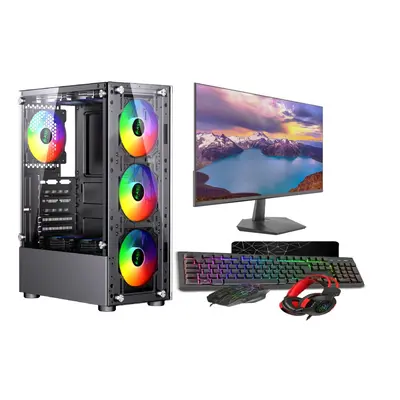 ASC Intel i7 Gaming Tower GT730 2GB Graphics Card 8GB RAM 128GB SSD+500GB HDD 500W 80+ PSU Black