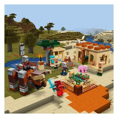 The Illager Raid Village Building Set Minecraft My World Series Minecraft Building Set Fit LEGO