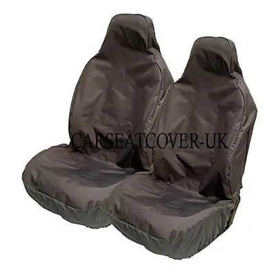 Heavy Duty Black Waterproof Seat Covers for Cars, Vans, MPvs SUVs 4x4s - x Fronts