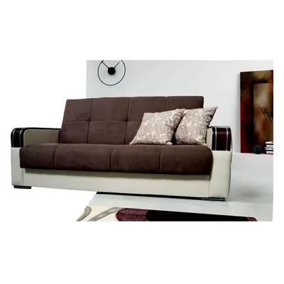 (Brown, seater) Malta Storage Sofa bed