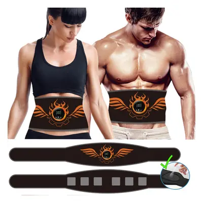 EMS Muscle Stimulator, Abs Trainer Abdominal Muscle Toner Electronic Toning Belts Workout Home F