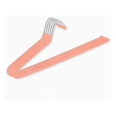 (pink, 20) Non-slip Coated Trouser Hangers For Home Storage And Drying Trouser Hanger