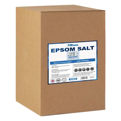 (25Kg) Epsom Salt Medical Grade 25Kg Box Vegan Vegetarian