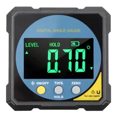 Two-sided Laser Digital Protractor Magnetic Inclinometer x degrees Angle Finder Modes Level Box