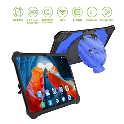 (Blue-UK) Android Learning Tablet for Kids Inch 2GB 32GB Kids Tablet HD Dual