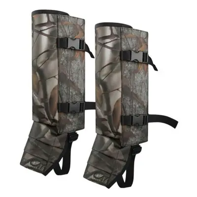 (camouflage) Waterproof Leg Gaiters Quick Release Size Adjustable Bite Protection Camping Hiking